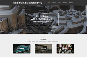 山西省(广州)汾源贸易公司太原贸易中心网站案例